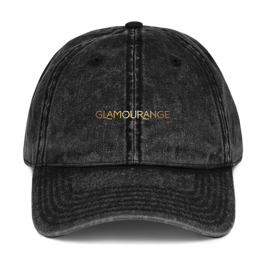 Vintage Cotton Twill Cap (Limited Editions Glamourange Small Logo - 002 Model)