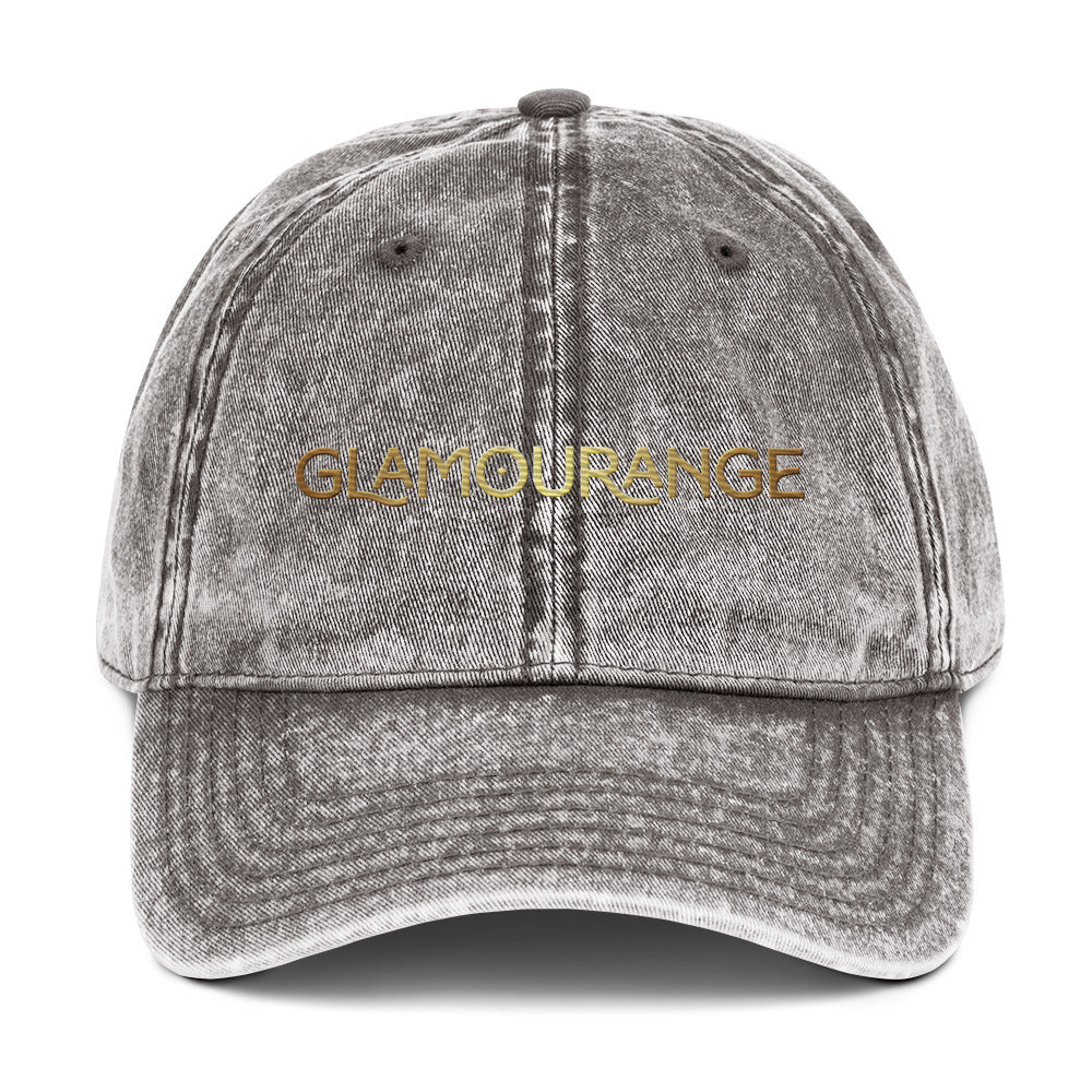 Vintage Cotton Twill Cap (Glamourange Limited Editions: Large Logo - 001 Model)