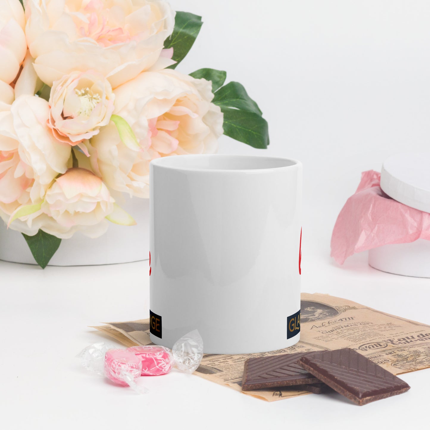 White Glossy Mug (Glamourange Limited Editions: Standard Logo - 0012 Model)