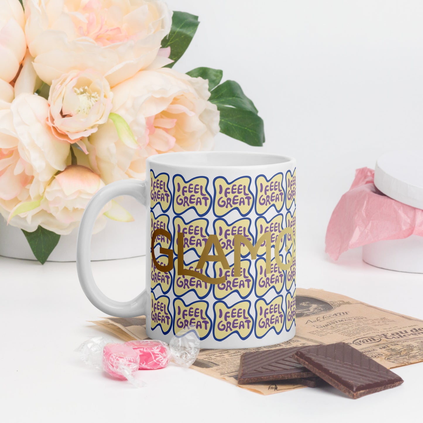 White Glossy Mug (Glamourange Limited Editions: Standard Logo - 005 Model)