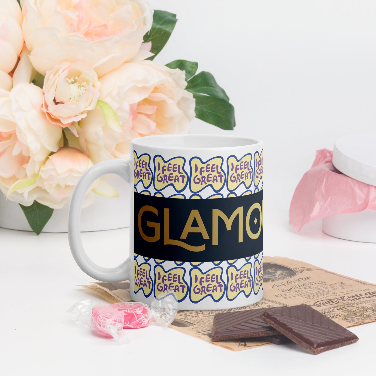 White Glossy Mug (Glamourange Limited Editions: Standard Logo - 006 Model)