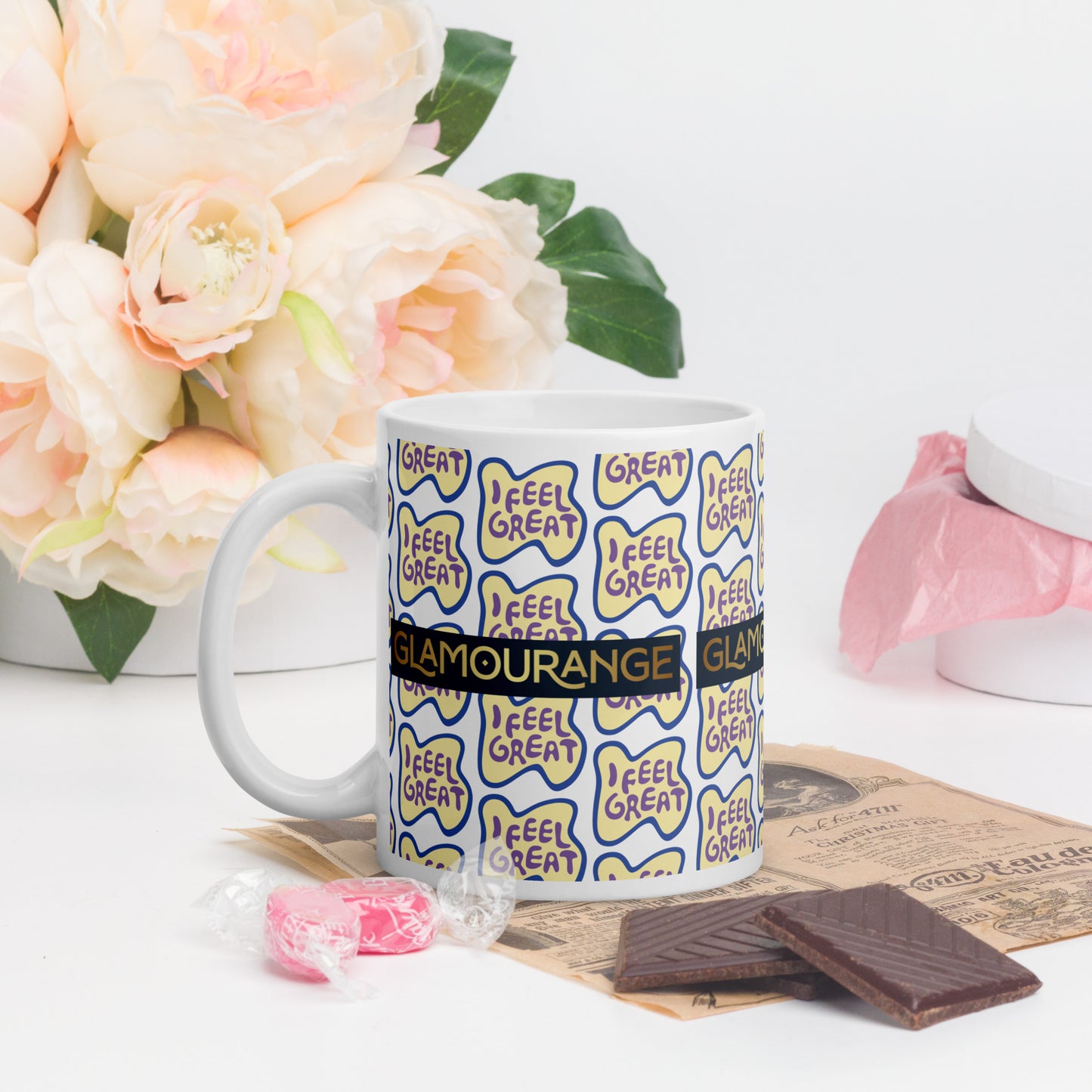 White Glossy Mug (Glamourange Limited Editions: Standard Logo - 0013 Model)