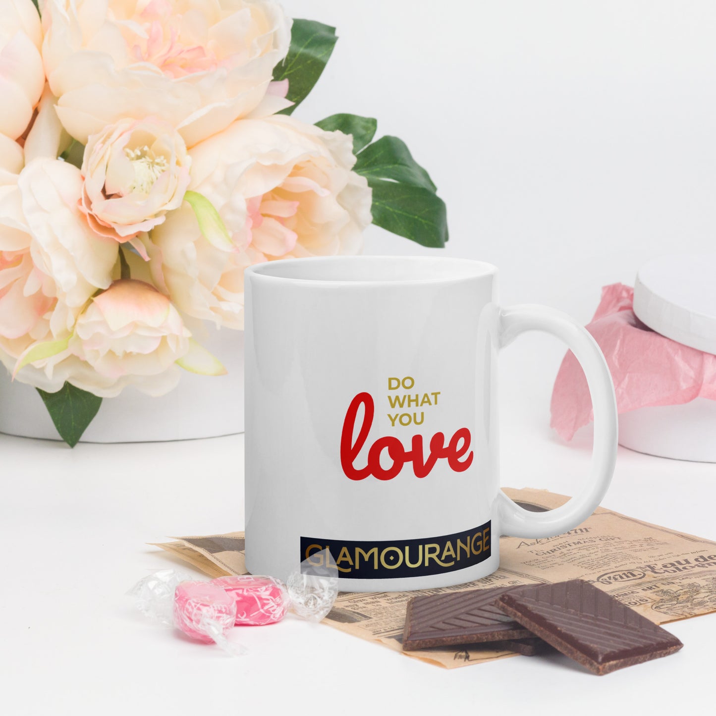 White Glossy Mug (Glamourange Limited Editions: Standard Logo - 0012 Model)