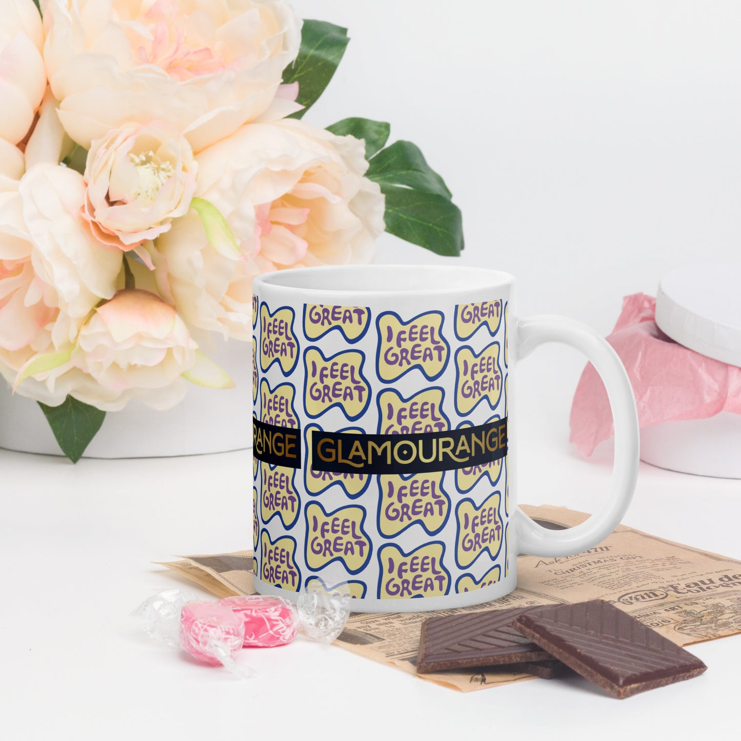 White Glossy Mug (Glamourange Limited Editions: Standard Logo - 0013 Model)