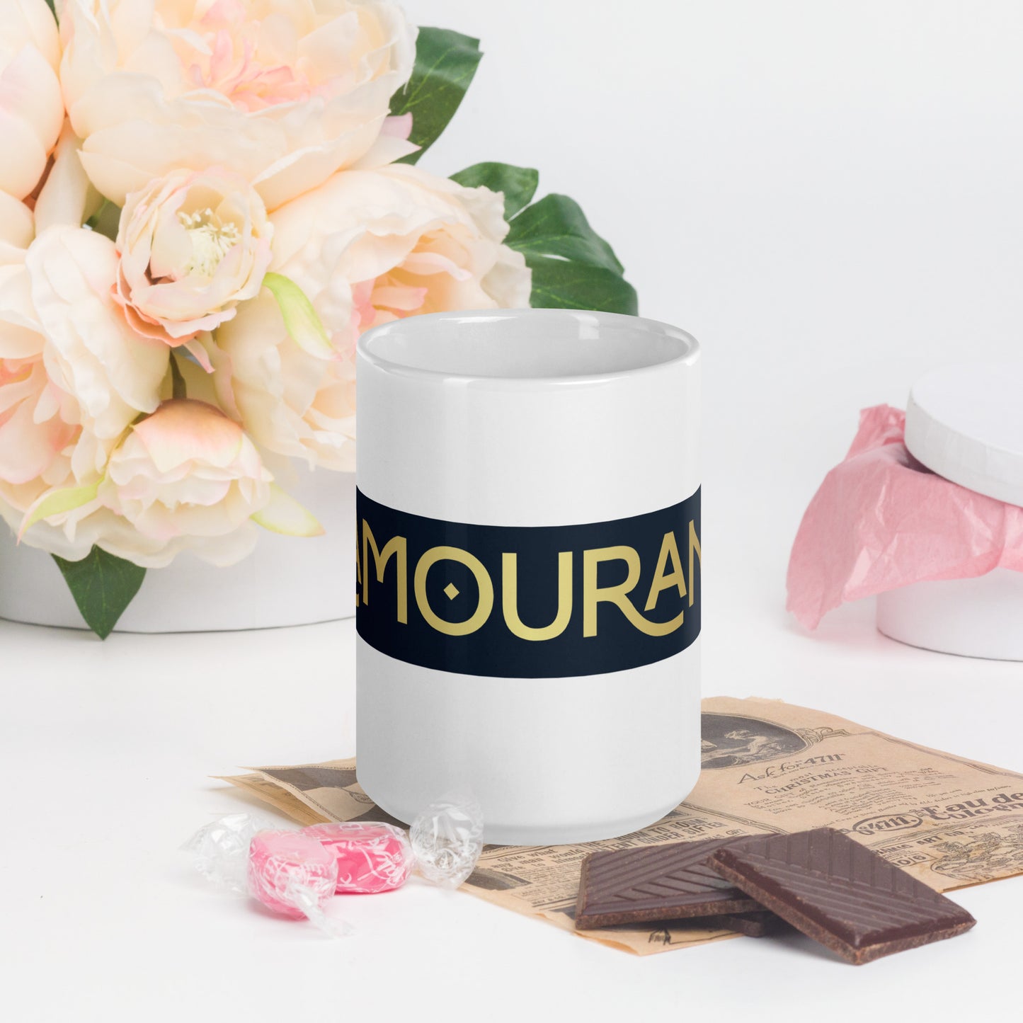 White Glossy Mug (Glamourange Limited Editions: Standard Logo - 002 Model)