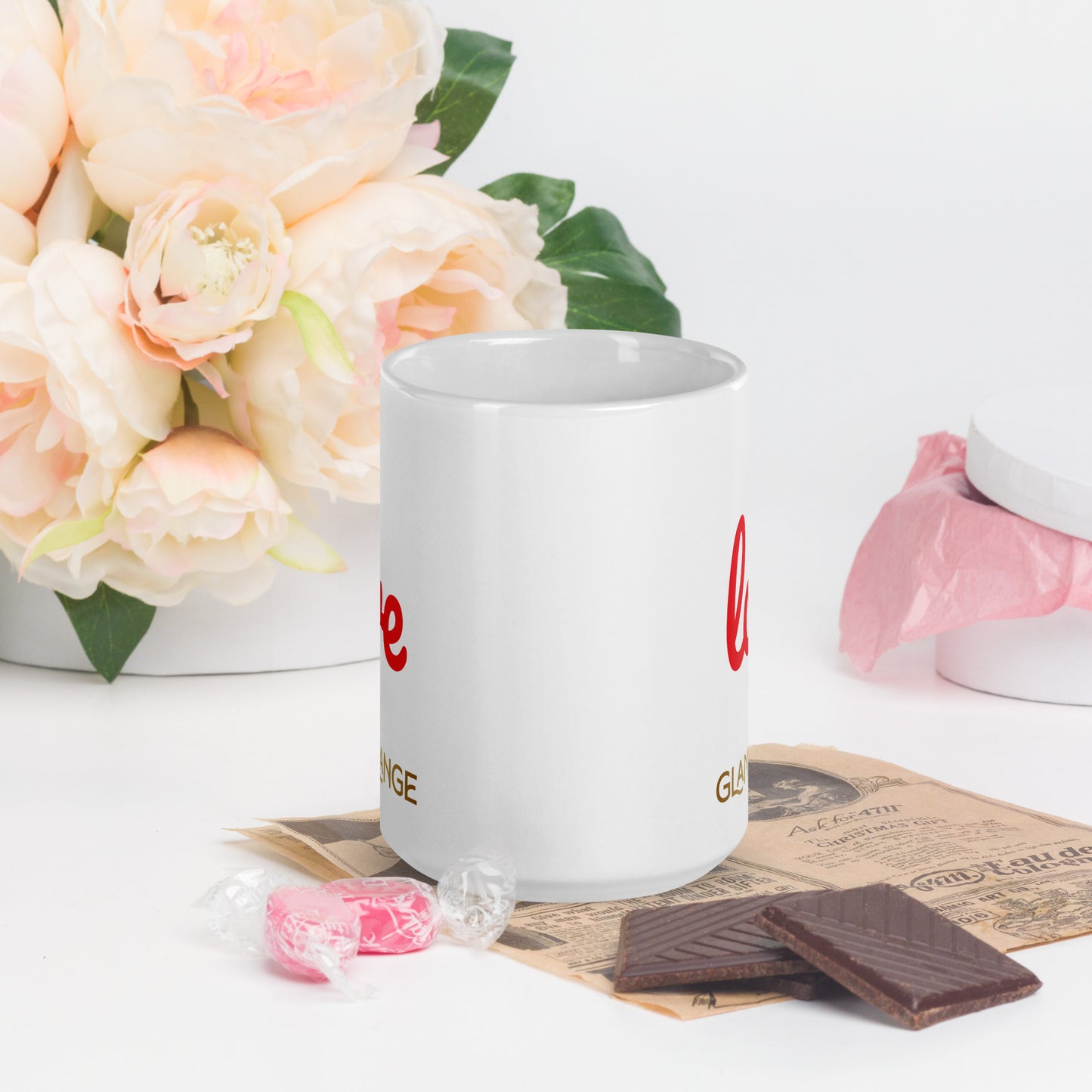 White Glossy Mug (Glamourange Limited Editions: Standard Logo - 0011 Model)