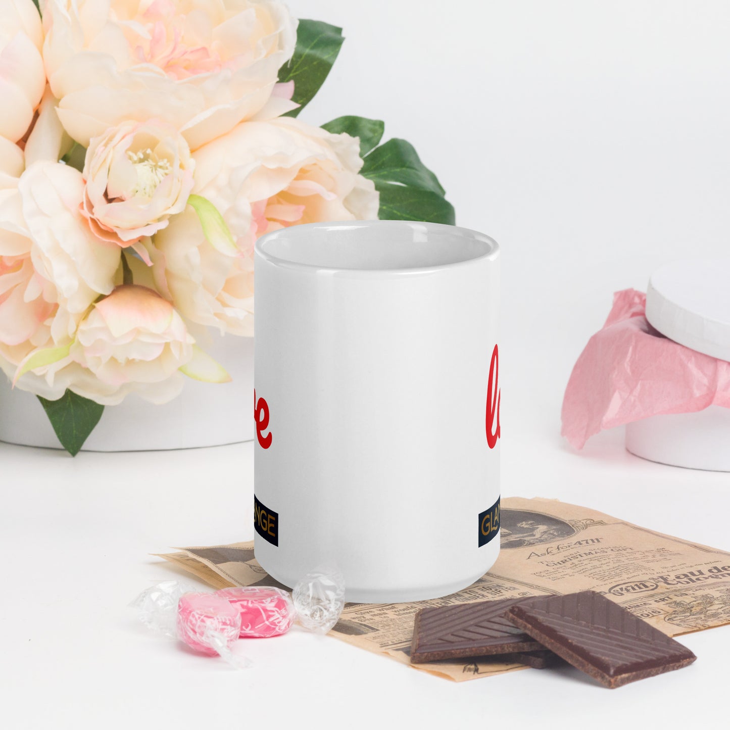 White Glossy Mug (Glamourange Limited Editions: Standard Logo - 0012 Model)