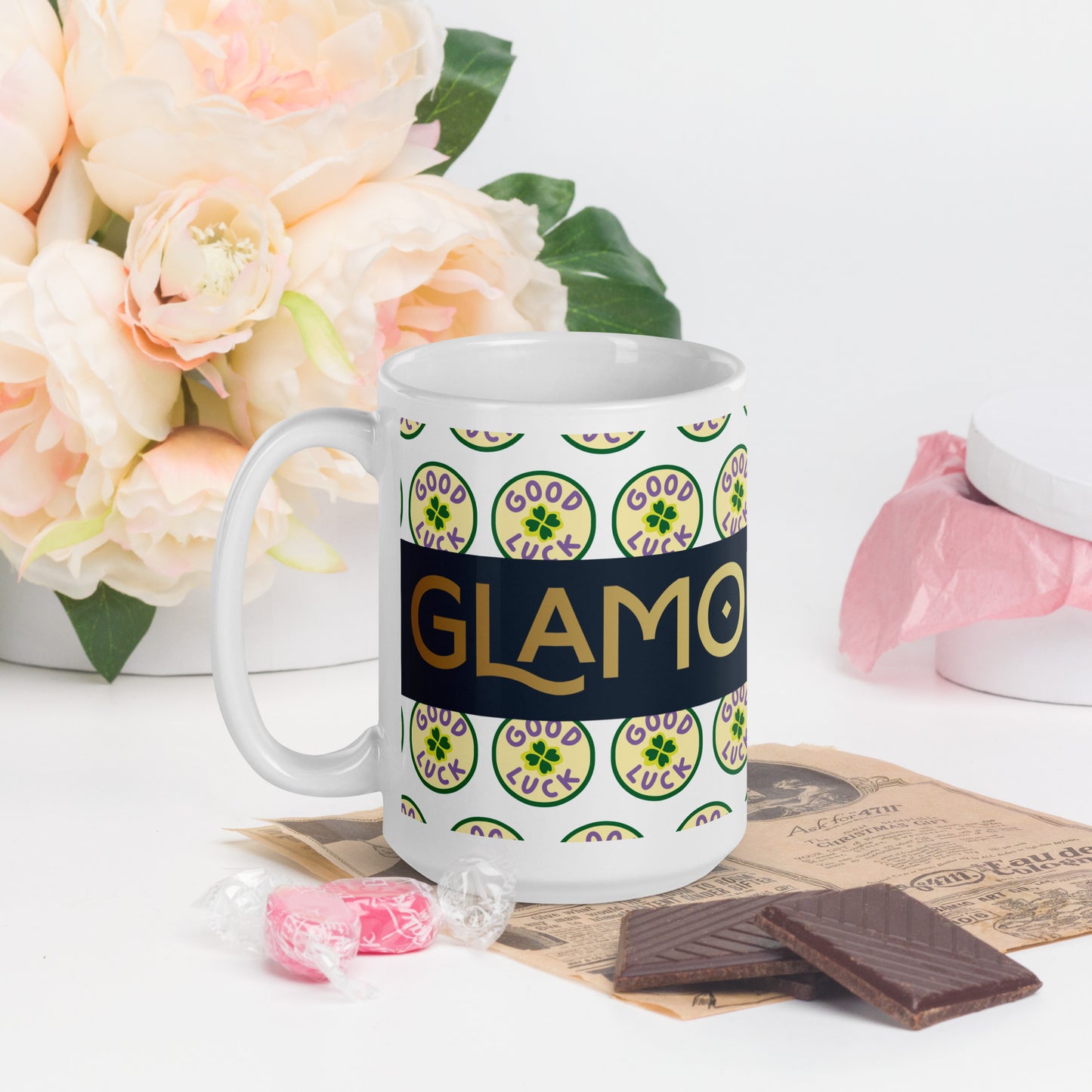 White Glossy Mug (Glamourange Limited Editions: Standard Logo - 004 Model)