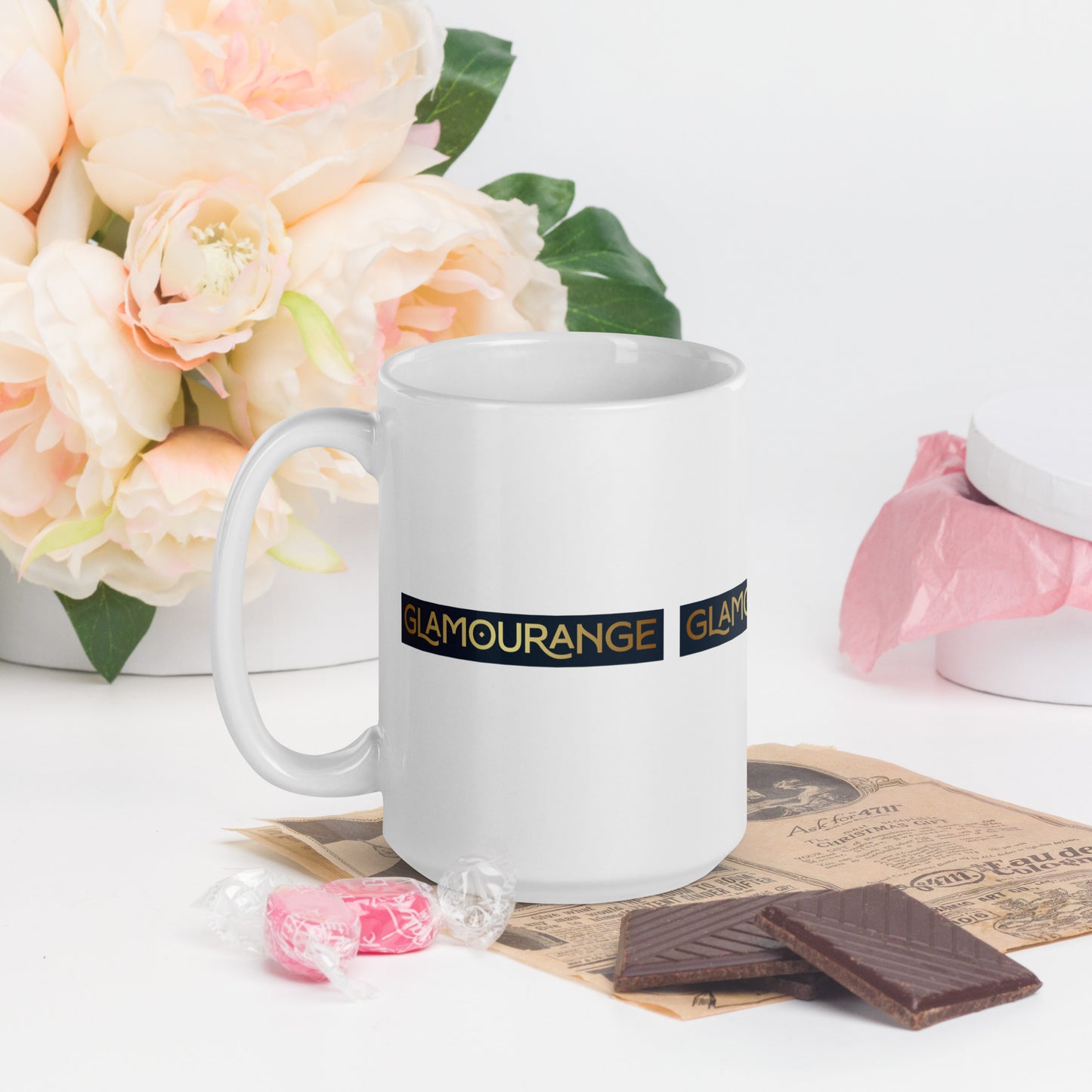 White Glossy Mug (Glamourange Limited Editions: Standard Logo - 008 Model)