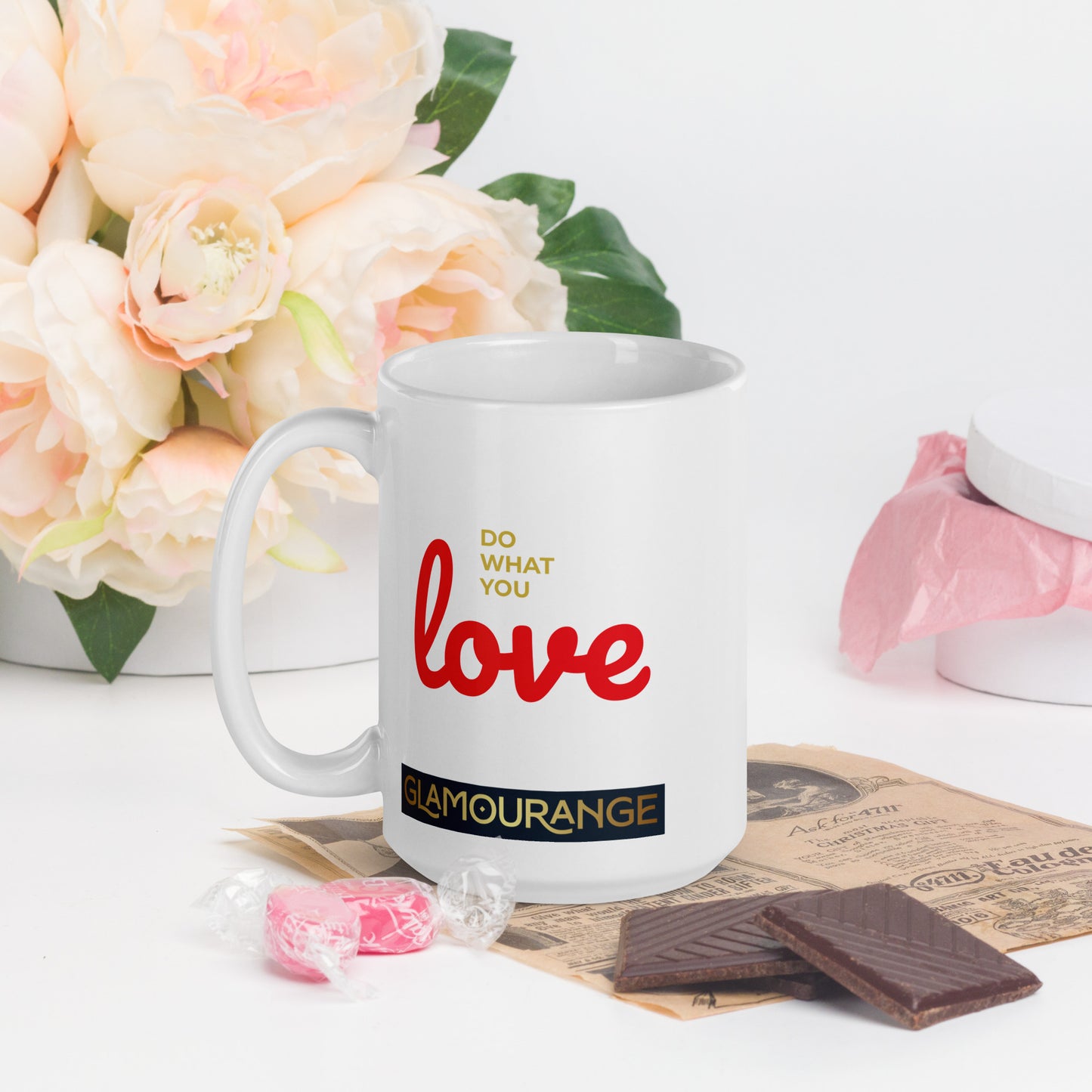 White Glossy Mug (Glamourange Limited Editions: Standard Logo - 0012 Model)