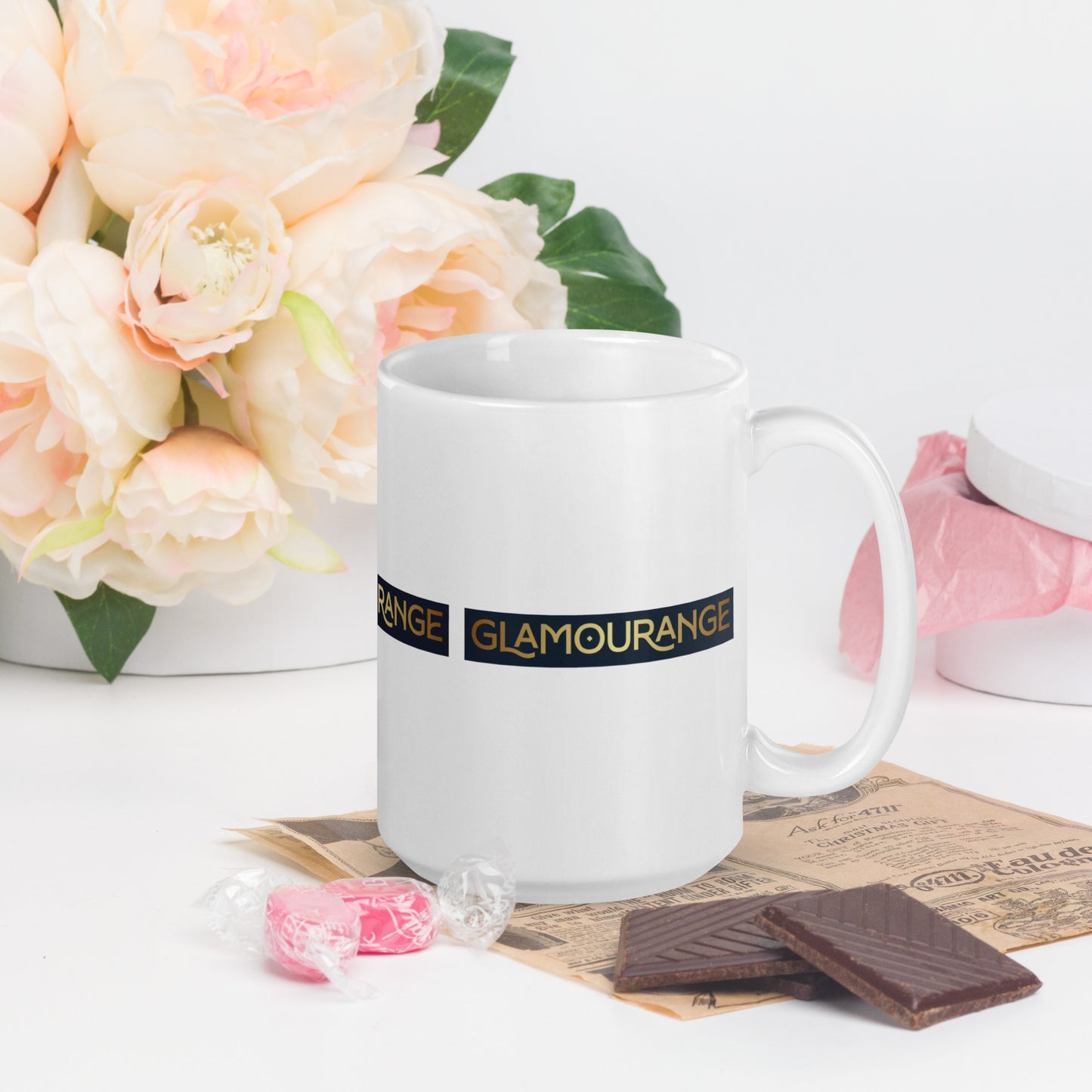 White Glossy Mug (Glamourange Limited Editions: Standard Logo - 008 Model)