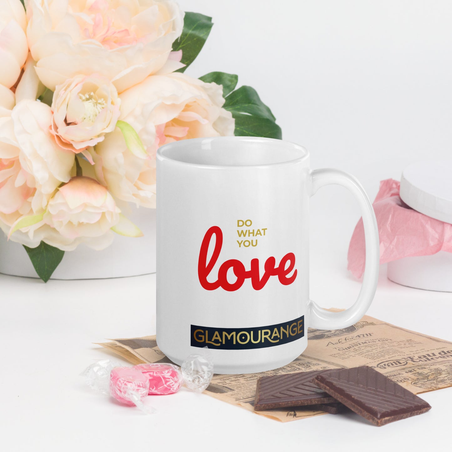 White Glossy Mug (Glamourange Limited Editions: Standard Logo - 0012 Model)