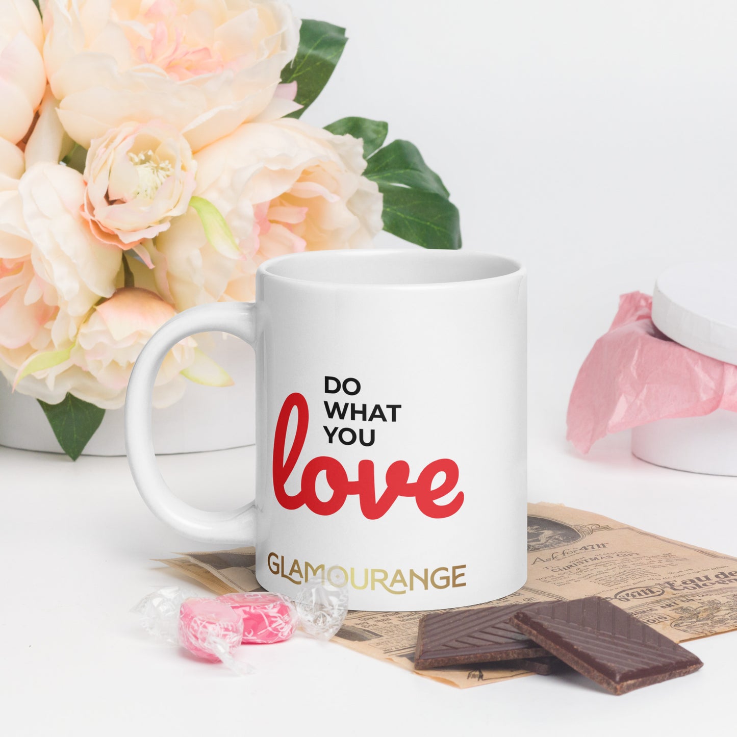 White Glossy Mug (Glamourange Limited Editions: Standard Logo - 009 Model)