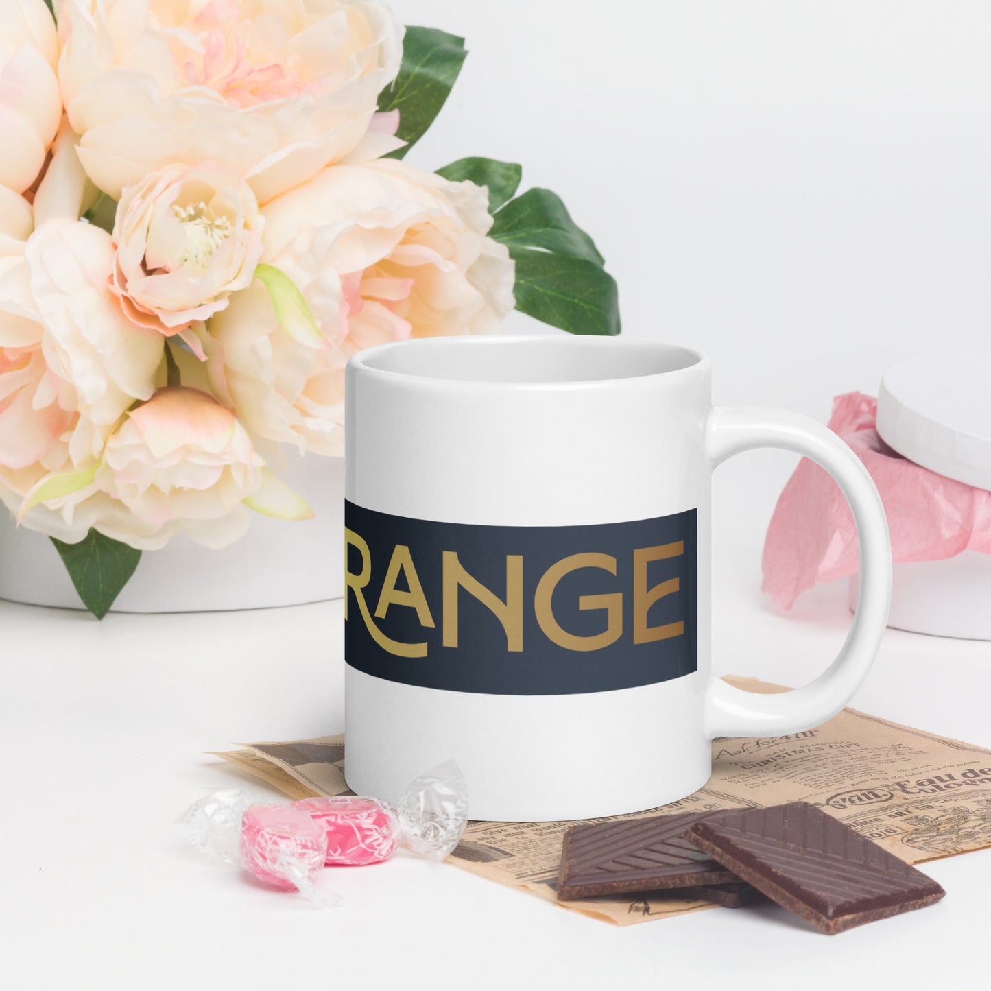 White Glossy Mug (Glamourange Limited Editions: Standard Logo - 002 Model)