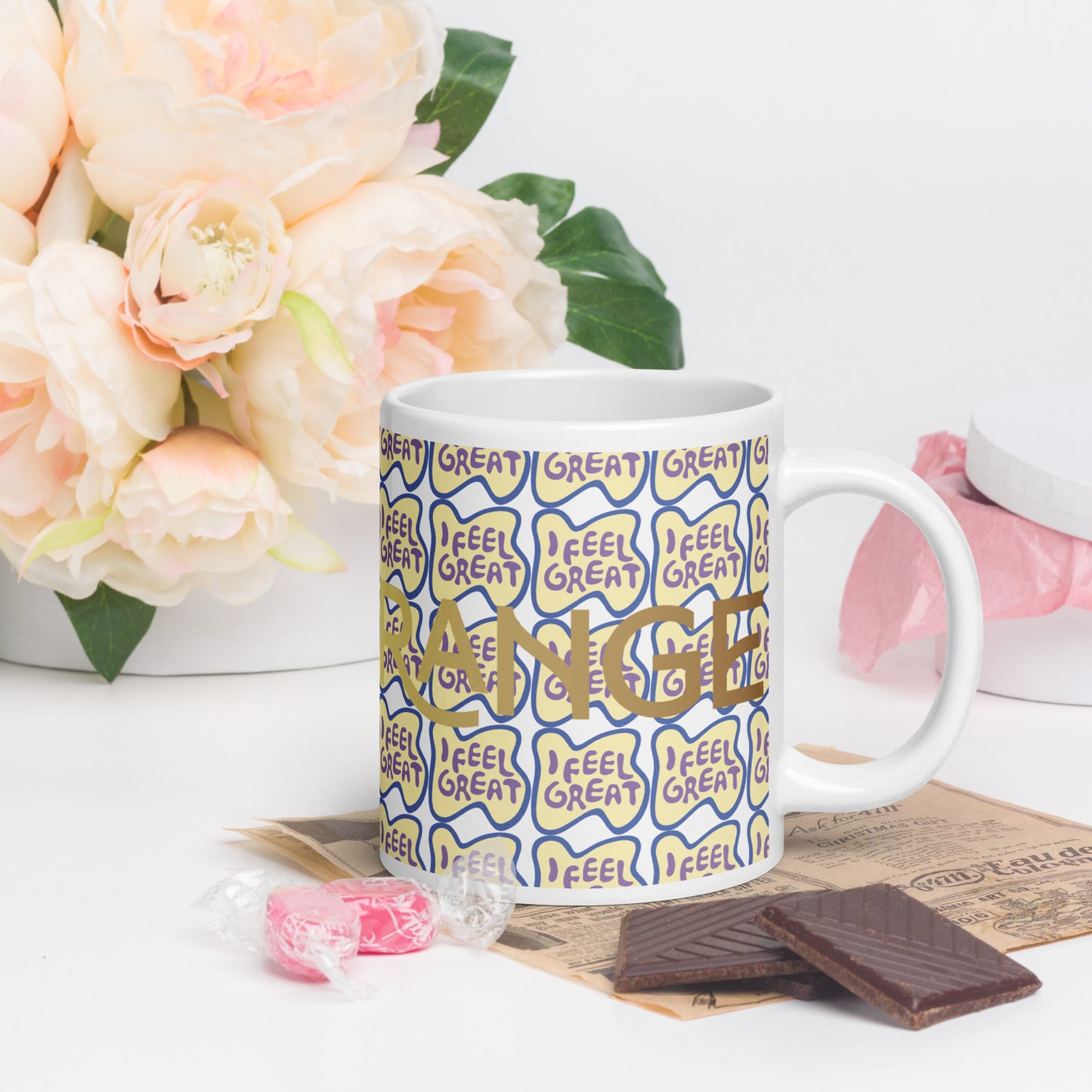 White Glossy Mug (Glamourange Limited Editions: Standard Logo - 005 Model)