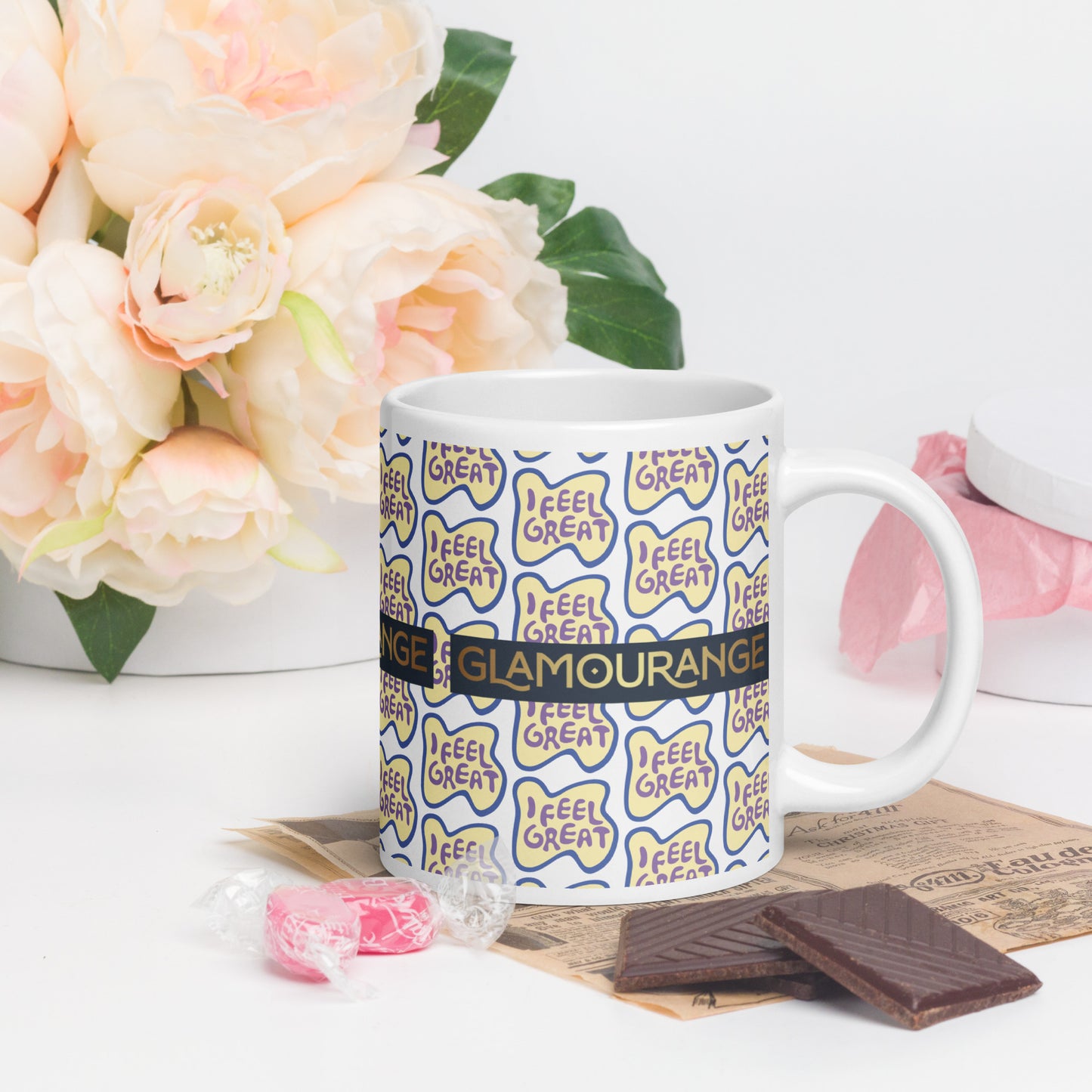 White Glossy Mug (Glamourange Limited Editions: Standard Logo - 0013 Model)