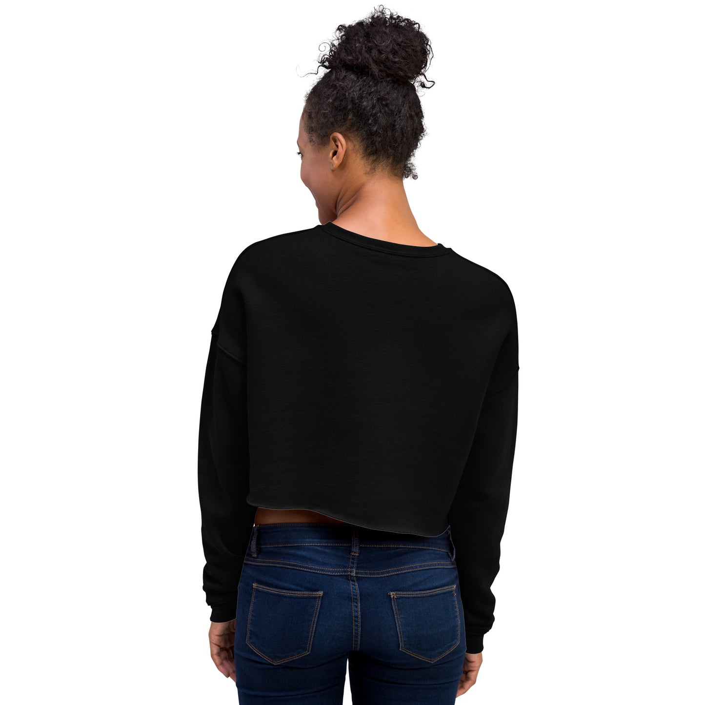 Crop Sweatshirt Womens (Let Your Dream Blossom. Trust The Magic - Inspiration 009)