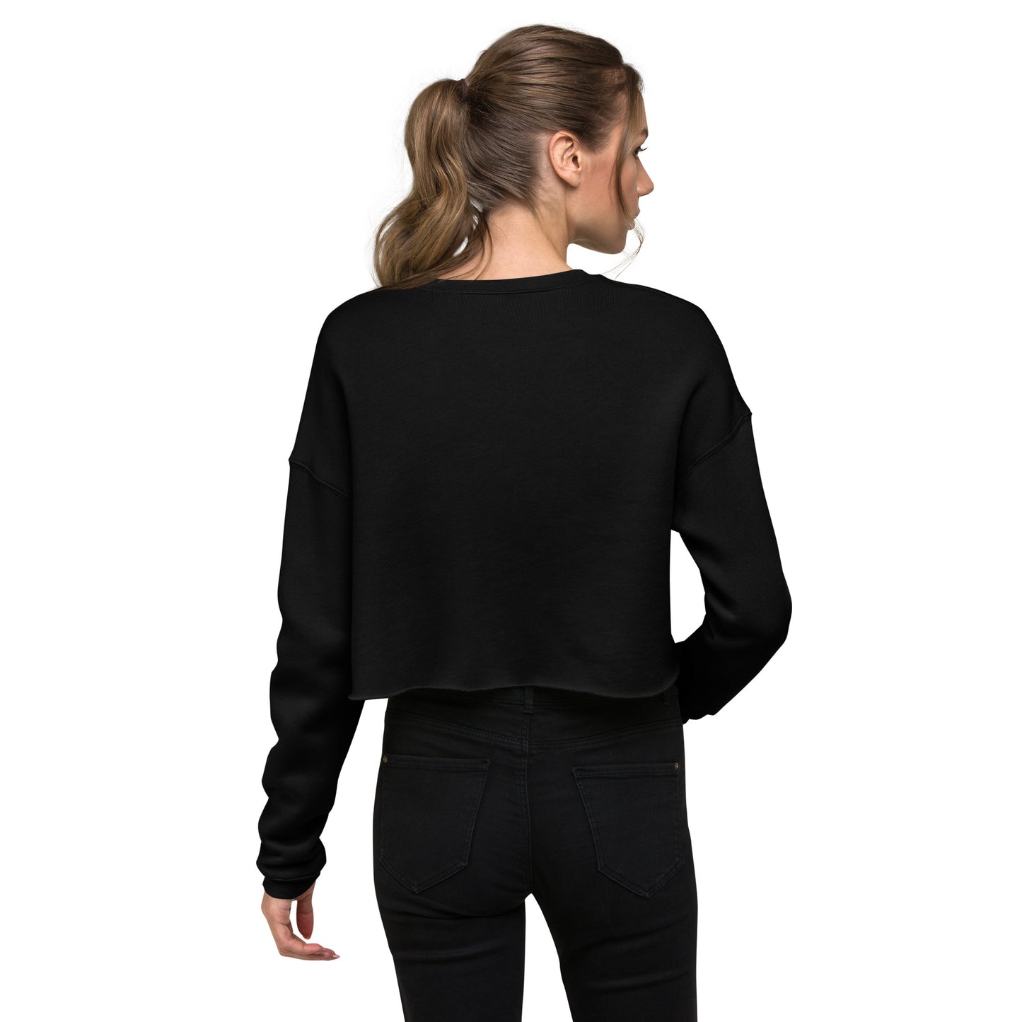 Crop Sweatshirt Womens (I'm Rich In All Areas Of My Life - Inspiration 0017)