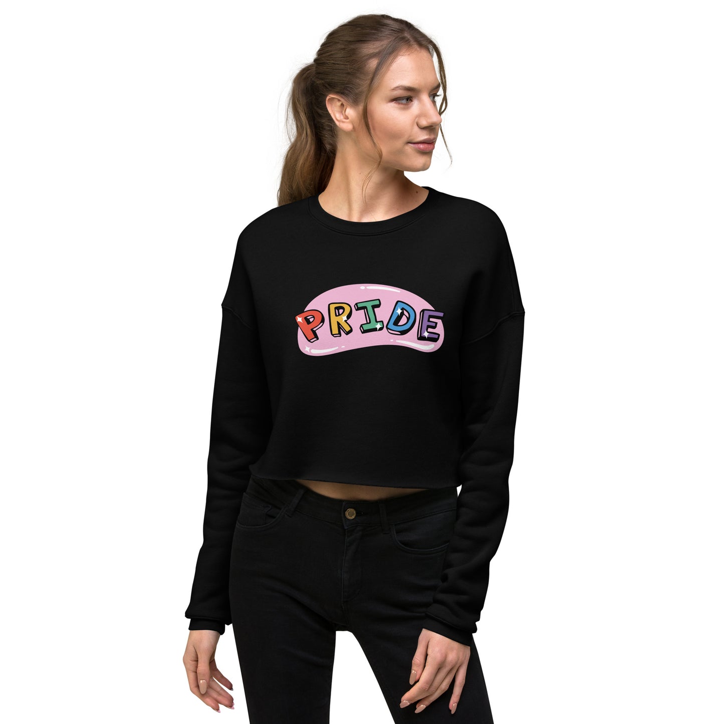 Crop Sweatshirt Womens (Pride - Inspiration 0014)