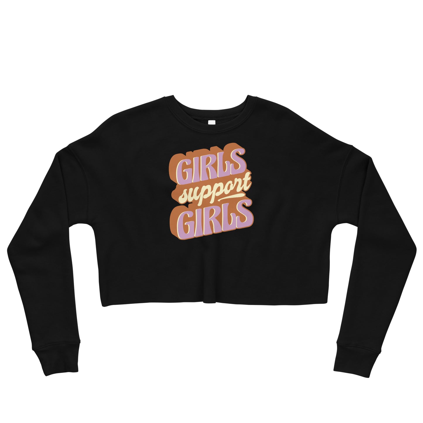 Crop Sweatshirt Womens (Girls Support Girls - Inspiration 0019)