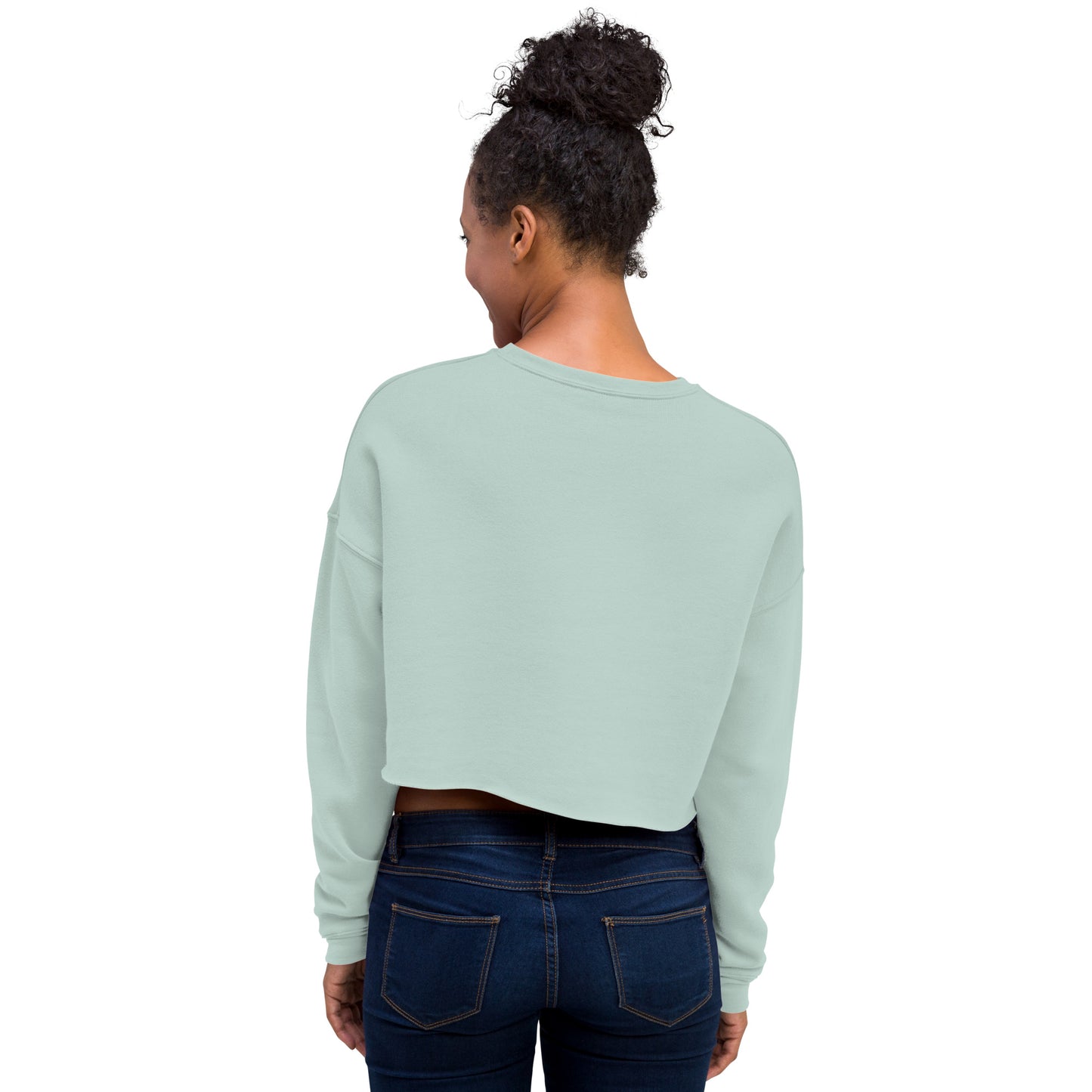Crop Sweatshirt Womens (Body Positive Babe - Inspiration 005)
