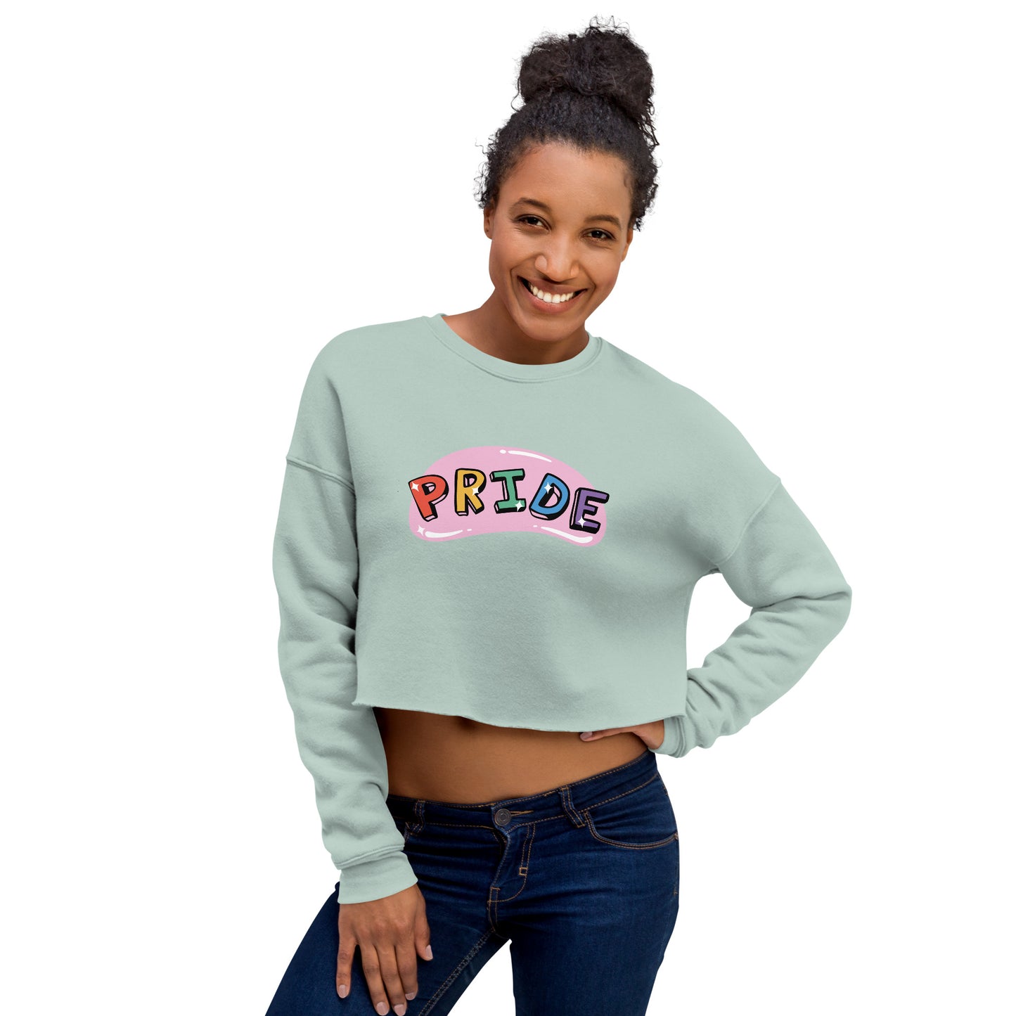 Crop Sweatshirt Womens (Pride - Inspiration 0014)