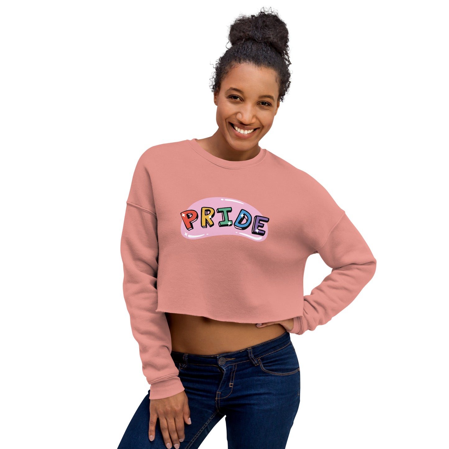 Crop Sweatshirt Womens (Pride - Inspiration 0014)