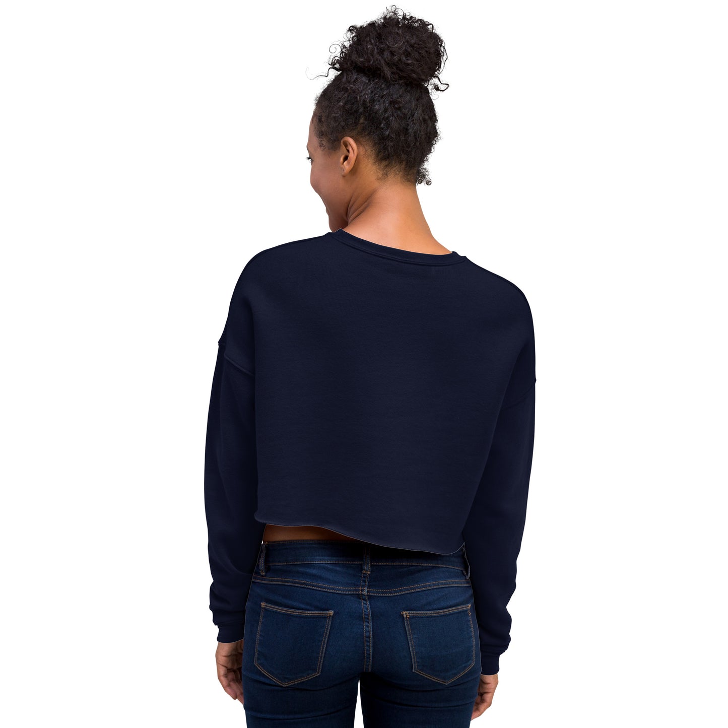 Crop Sweatshirt Womens (I'm Rich In All Areas Of My Life - Inspiration 0017)