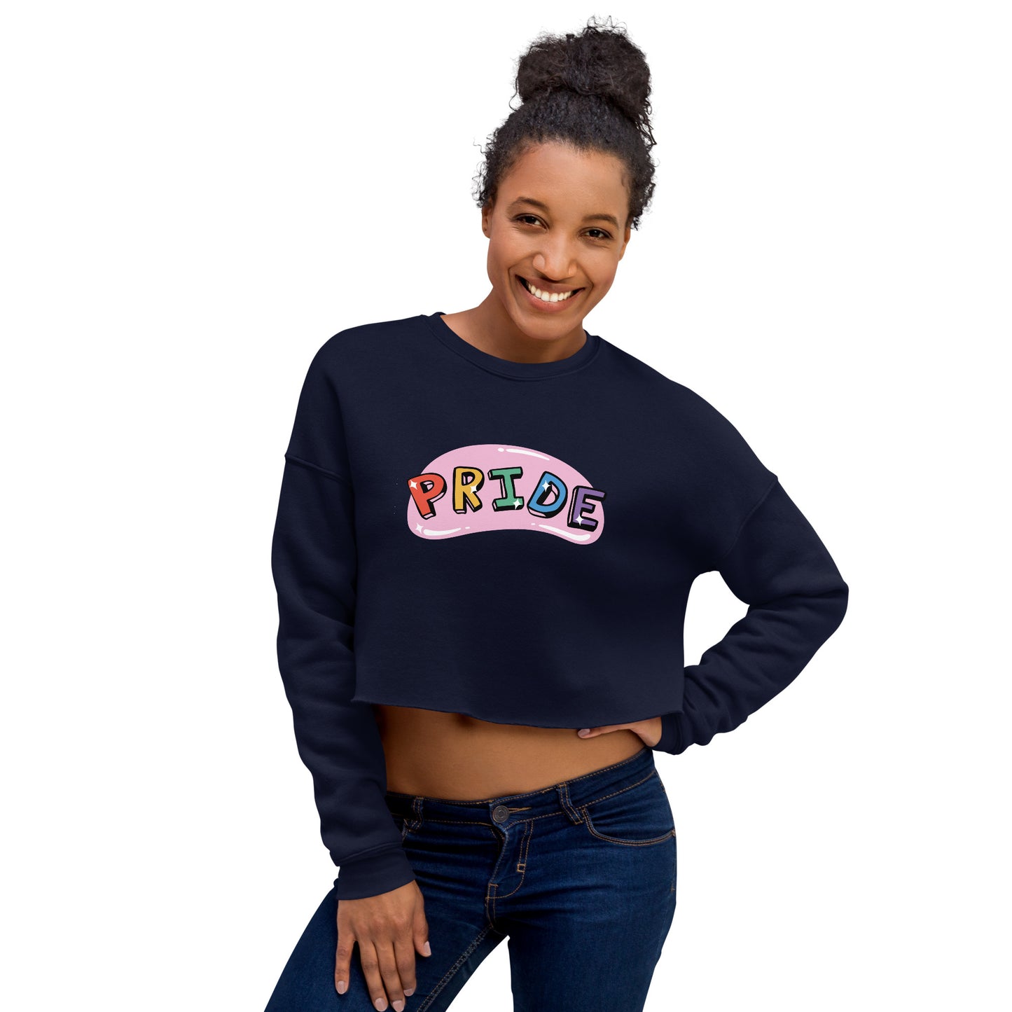 Crop Sweatshirt Womens (Pride - Inspiration 0014)